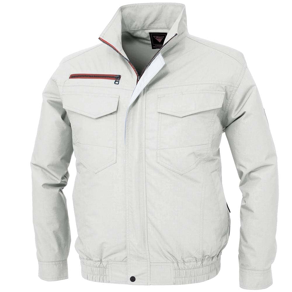 Amazon.co.jp: 空調服 長袖ブルゾン シルバーグレー S